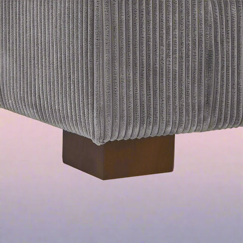 5 - Piece Corduroy Sectional Sofa β U - Shaped Living Room Furniture Set | Dark Gray & Light Gray - with DARK GRAY BT2528SM | Sold by Uncle Wiener's Wholesale