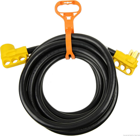 50 Amp Extension Cord – 25FT 250V Outdoor Power Supply Cable with LED, Grip Handle & Cord Organizer RV5030FH - with | Sold by Uncle Wiener's Wholesale