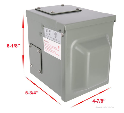 50 Amp RV EV Outdoor Power Outlet Box – NEMA 14 - 50R, 125/250 Volt, Weatherproof Receptacle Panel RM50DFPB - with | Sold by Uncle Wiener's Wholesale