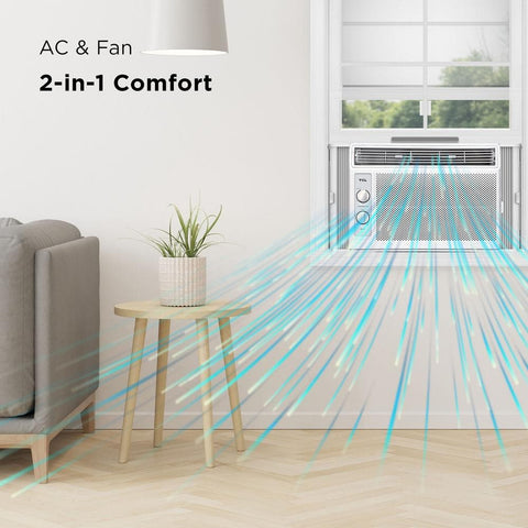 5000 BTU Window Air Conditioner, 150 sq. ft., Easy - to - Use, Reusable Filter, Compact Design - with | Sold by Uncle Wiener's Wholesale