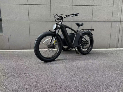 500W Jet Black Electric Sidecar Bike with Aluminum‑Alloy Frame 039912 - with | Sold by Uncle Wiener's Wholesale