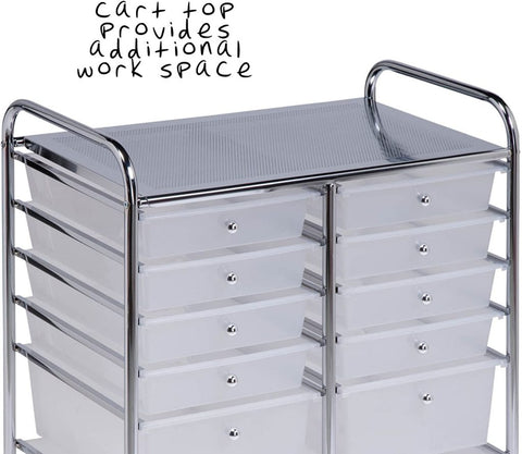 2-drawer rolling cart organizer front view
12-drawer storage trolley side angle
caster wheel for mobile cart
drawer organizer with supplies
rolling cart used in home office or studio