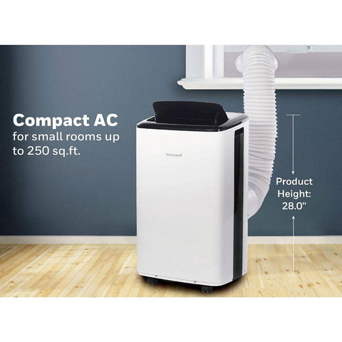 5,500 BTU Portable Air Conditioner HF8CESVWK5 Cools 350 Sq. Ft. with Dehumidifier and Wi - Fi in White - with | Sold by Uncle Wiener's Wholesale