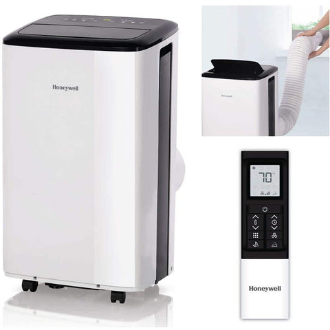 5,500 BTU Portable Air Conditioner HF8CESVWK5 Cools 350 Sq. Ft. with Dehumidifier and Wi - Fi in White - with | Sold by Uncle Wiener's Wholesale