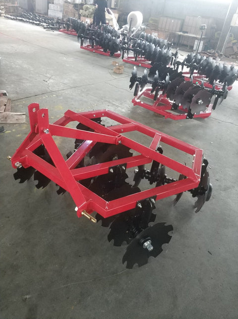 60 In 3 Point Disc Harrow with 16 In Blades & Greasable Bearings – Cat I Hitch Model CNJDH5P - with | Sold by Uncle Wiener's Wholesale