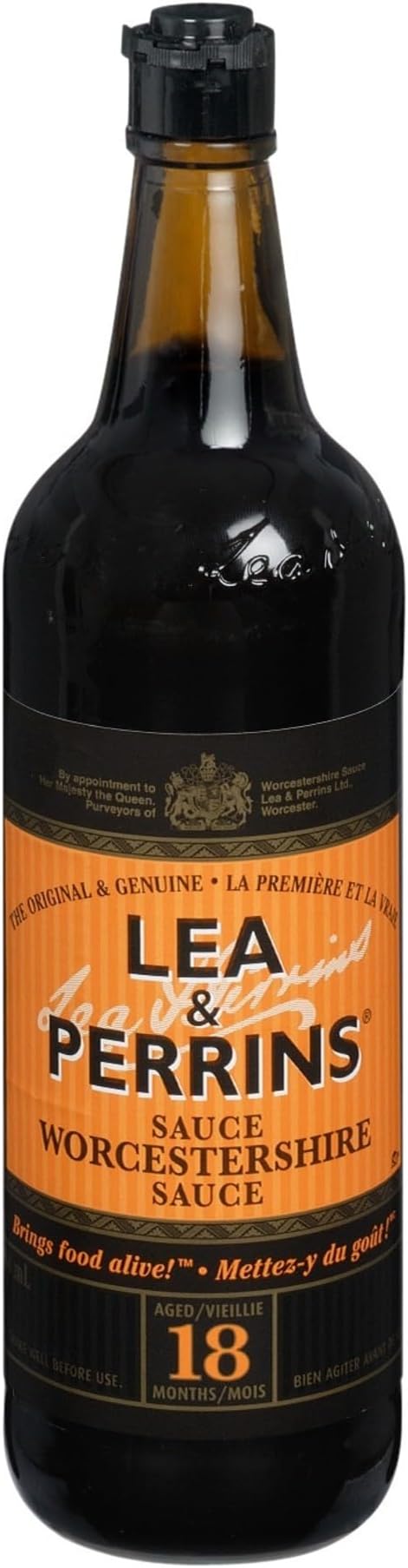Lea & Perrins Original Worcestershire Sauce 568mL – Aged Savoury Seasoning Sauce for Marinades, Meat, Sauces & Cooking