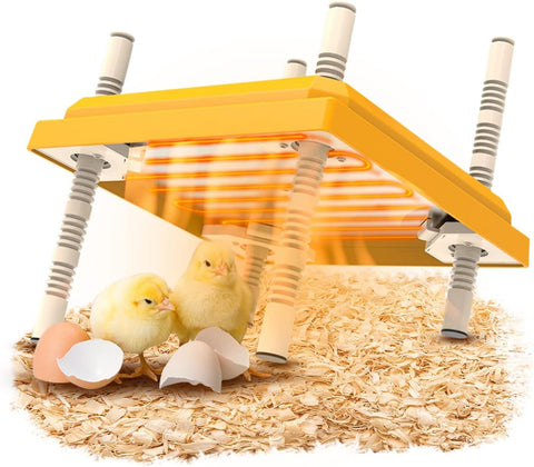 12"x12" Chick Brooder Heater Plate – Adjustable Height Poultry Heat Plate for Chicks & Ducklings SCCH22307