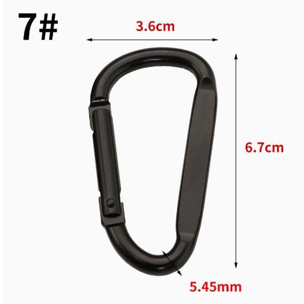 6PCS Carabiner Clip Set Heavy Duty Keychain Hooks Outdoor Camping Gear AZ006 - with | Sold by Uncle Wiener's Wholesale