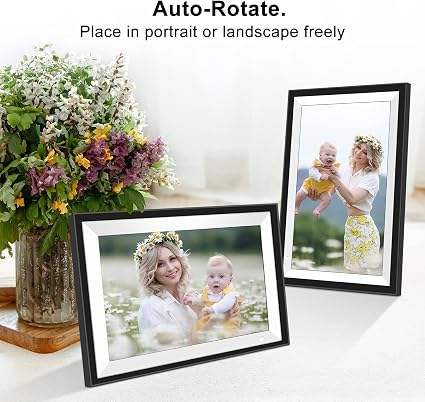 Youyu 10.1" WiFi Digital Photo Frame – 32GB Smart Picture Frame with 1280x800 IPS Touchscreen, App & Email Photo Sharing