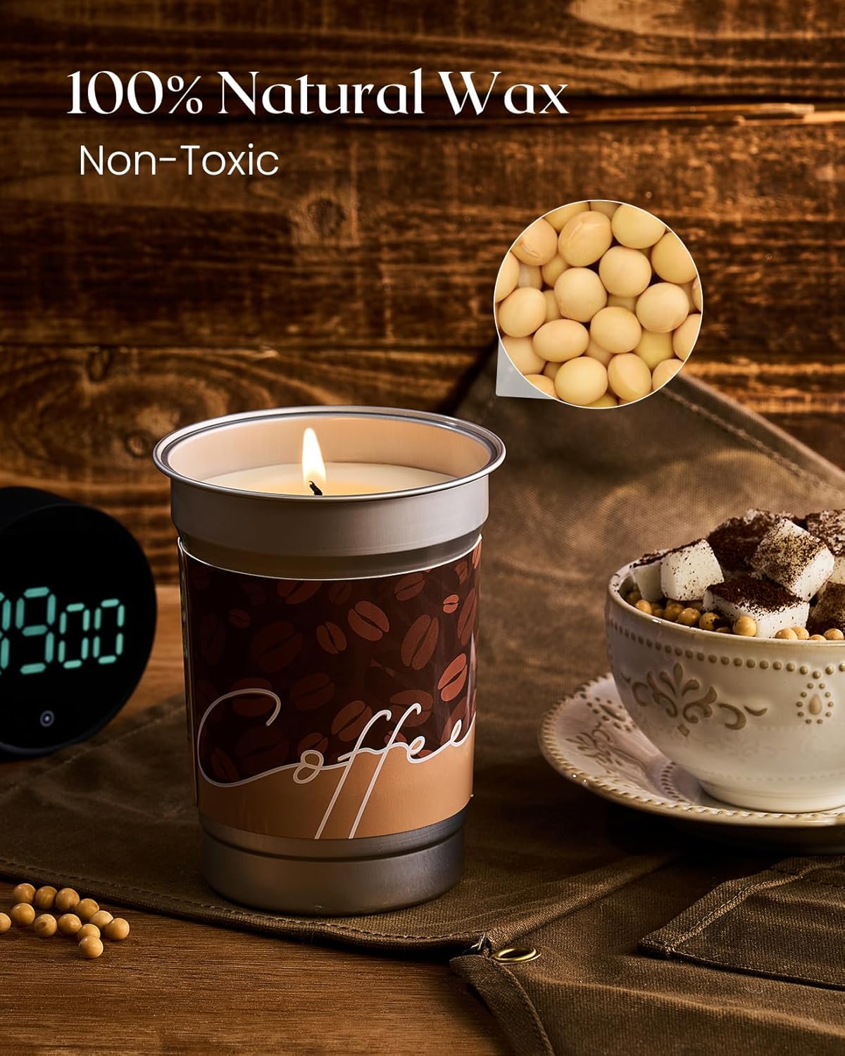 M&SENSE Assorted Scented Soy Wax Candle - Long Burning Aromatherapy Jar Candle