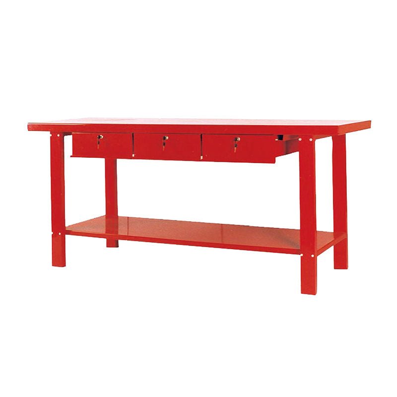 79" Steel Workbench with 3 Drawers – Heavy - Duty Garage Table | TSC79111 - with | Sold by Uncle Wiener's Wholesale