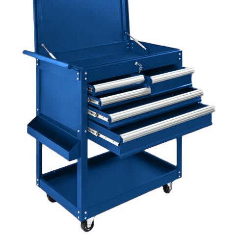 8 Drawer Heavy Duty Rolling Tool Cabinet Steel Garage Storage with Ball Bearing Slides - with Blue | Sold by Uncle Wiener's Wholesale