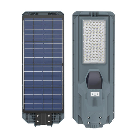 800W All - in - One Solar LED Street Light with Arm & Bracket β Motion Sensor, Remote, 3000 Lumens, IP65 Outdoor Light QYJM03800 - with | Sold by Uncle Wiener's Wholesale