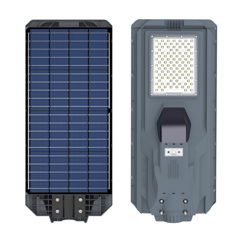 800W All - in - One Solar LED Street Light with Arm & Bracket β Motion Sensor, Remote, 3000 Lumens, IP65 Outdoor Light QYJM03800 - with | Sold by Uncle Wiener's Wholesale