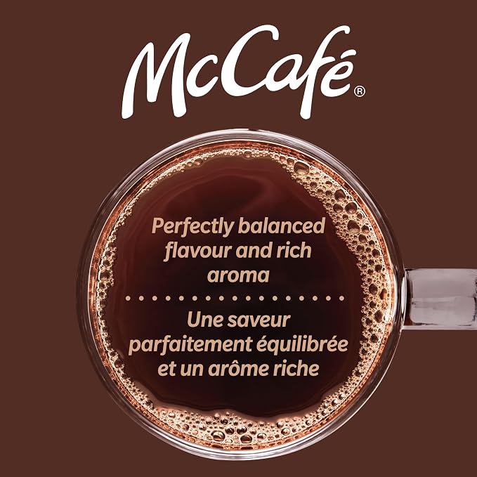 McCafé Premium Roast Decaf Ground Coffee 640g – 100% Arabica Medium-Dark Roast, Decaffeinated Coffee