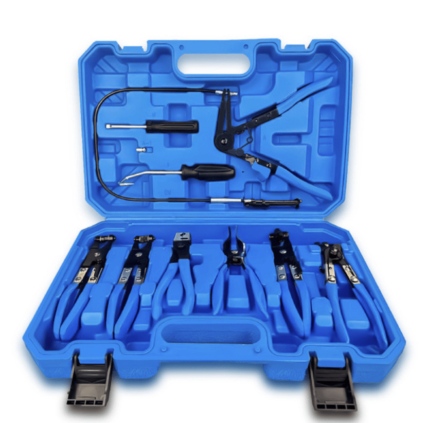 9pc Hose Clamp Pliers Set Flexible Cable Long Reach Tool Kit HCP09P - with | Sold by Uncle Wiener's Wholesale