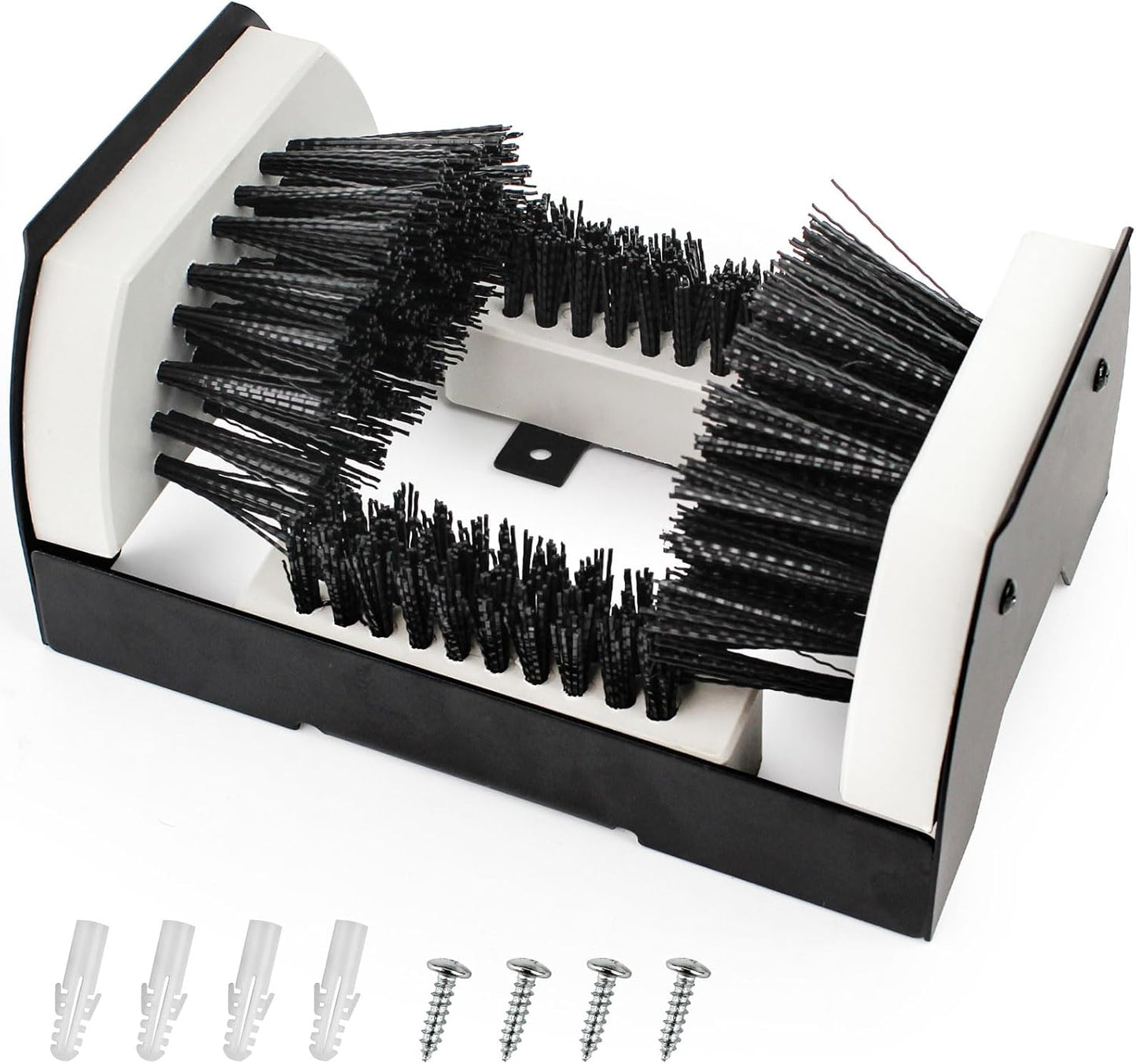 Heavy-Duty Boot Scrubber with Steel Frame & PP Brush Block 9″ Outdoor Shoe Cleaner BS2315