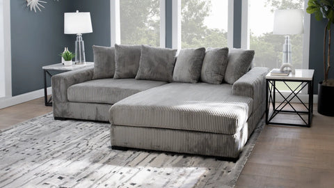 Oversized Corduroy Sectional Sofa with Ottoman – Front Room Setup
Gray 2-Piece Corduroy Sofa Set – Side Angle View
Comfy Deep-Seated Sectional Couch – Top View with Ottoman
Textured Corduroy Upholstery Sofa – Lounge Setup
Living Room Furniture – Modern Corded Sectional with Pillows