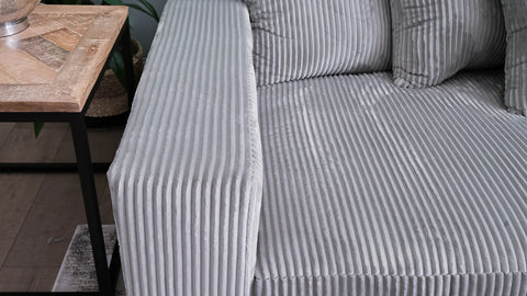 Oversized Corduroy Sectional Sofa with Ottoman – Front Room Setup
Gray 2-Piece Corduroy Sofa Set – Side Angle View
Comfy Deep-Seated Sectional Couch – Top View with Ottoman
Textured Corduroy Upholstery Sofa – Lounge Setup
Living Room Furniture – Modern Corded Sectional with Pillows