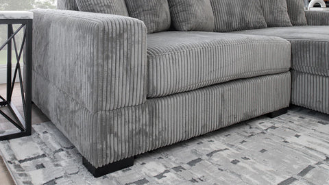 Oversized Corduroy Sectional Sofa with Ottoman – Front Room Setup
Gray 2-Piece Corduroy Sofa Set – Side Angle View
Comfy Deep-Seated Sectional Couch – Top View with Ottoman
Textured Corduroy Upholstery Sofa – Lounge Setup
Living Room Furniture – Modern Corded Sectional with Pillows