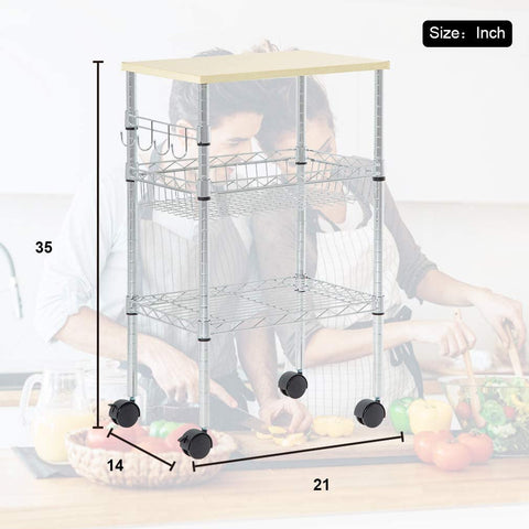 Chrome 3-tier microwave cart with wheels in kitchen
Adjustable kitchen utility cart with chrome finish
Rolling steel storage cart with microwave and shelves
Mobile cart with food and appliances in kitchen setting
Compact kitchen organizer cart with lockable wheels
Easy-to-assemble chrome steel utility cart