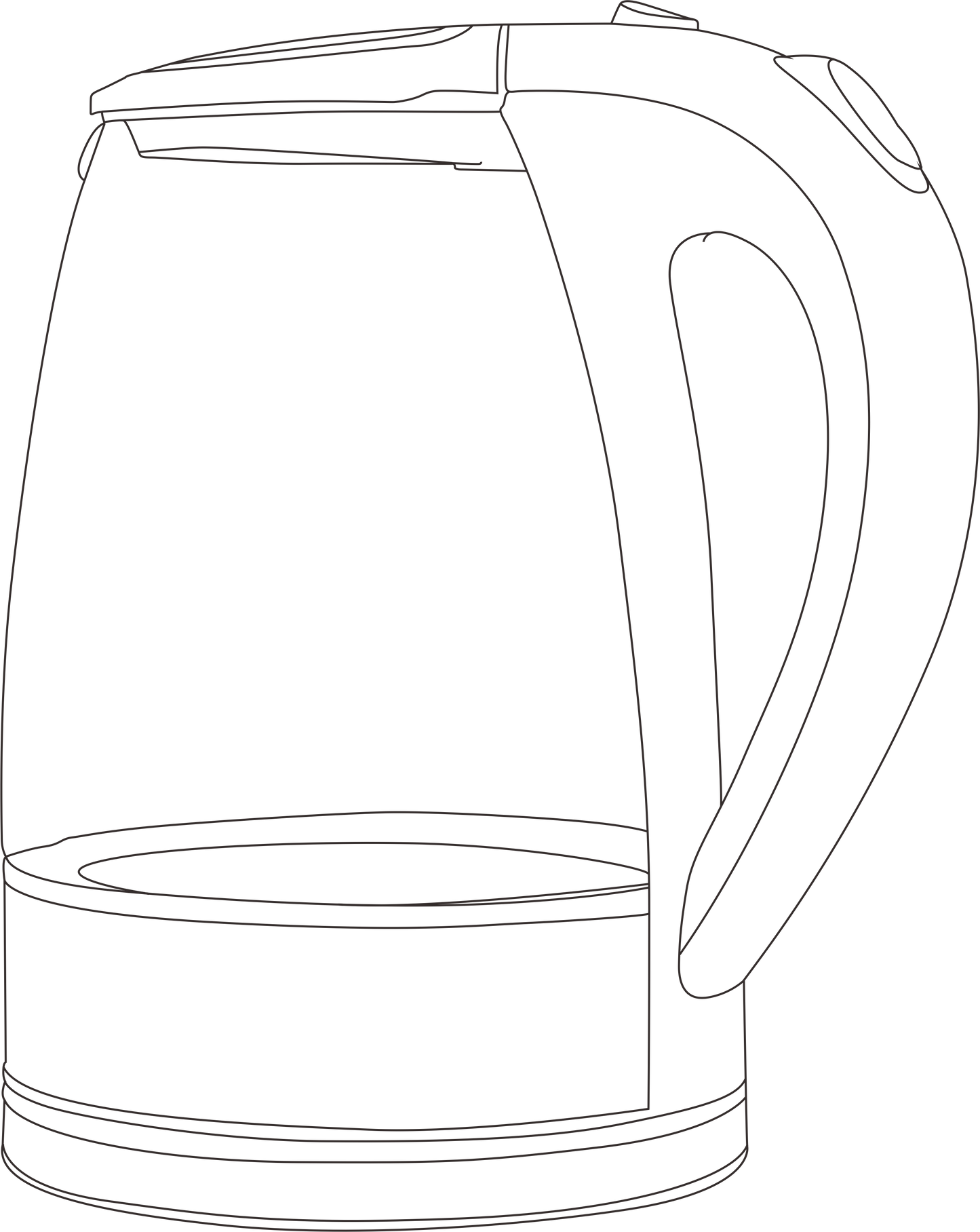 1.8L Glass Electric Kettle 1000–1200W with LED Indicator CX817