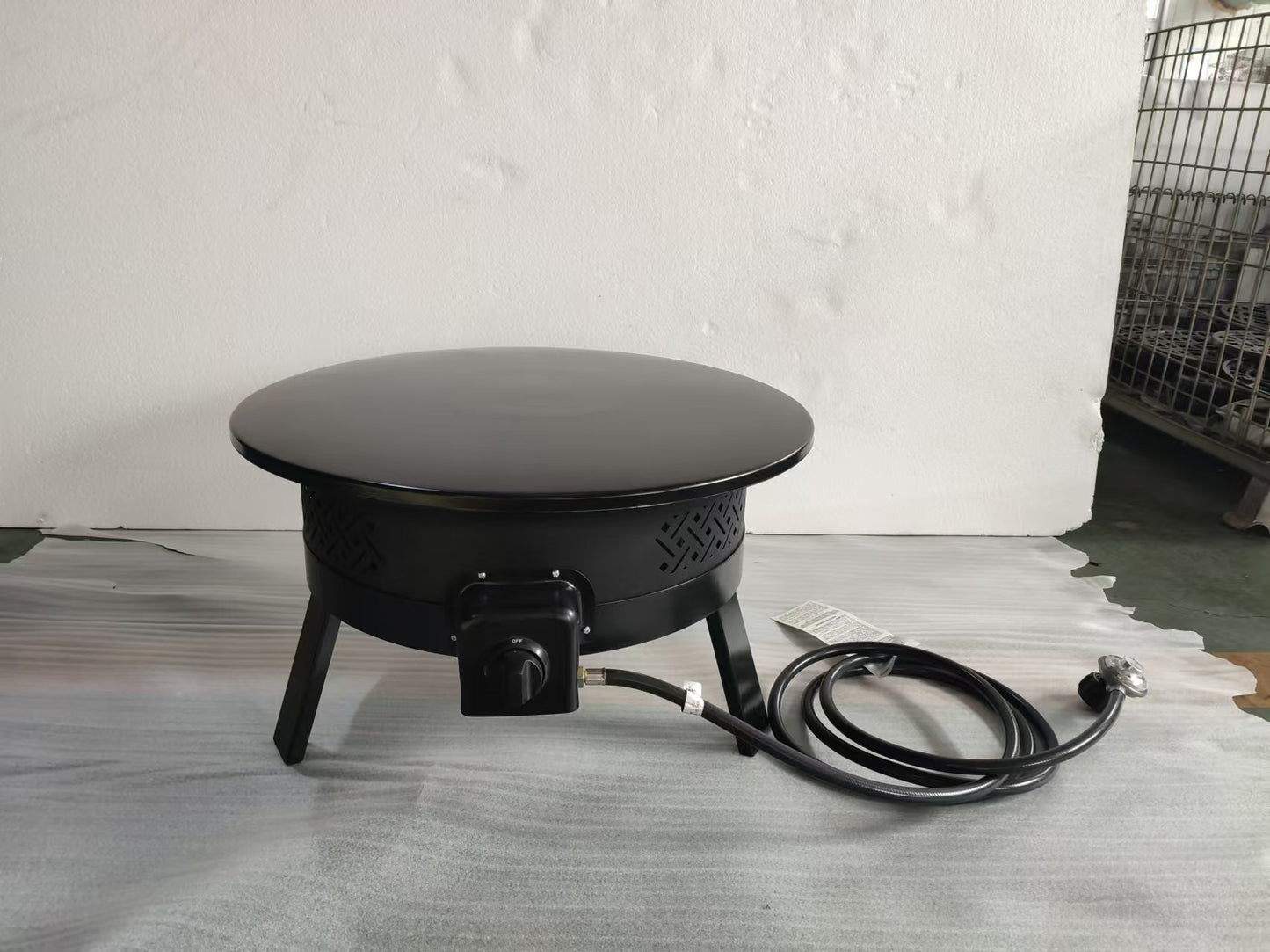 24" Portable Propane Fire Pit with Ignitor Folding Legs and Hose 24" G6502I
