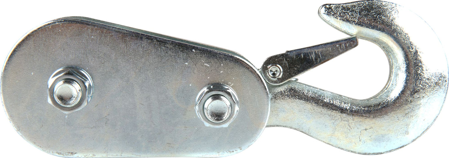 4,000 lb 1/4" Pulley Block with Hook for Rope, Cable, Lifting, Pulling, Garage, Farm & Shop Use PB4134