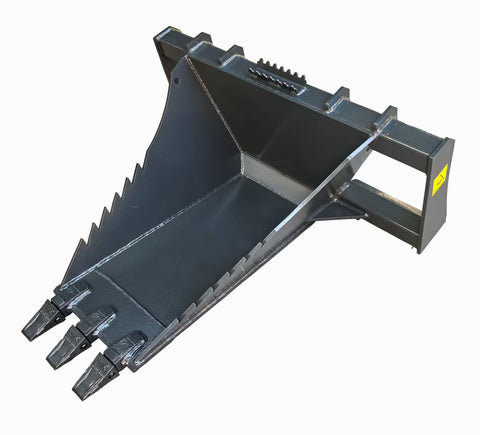 45″ Skid Steer Stump Bucket Wrecker – Universal Quick-Attach, Bolt-On Cutting Teeth | SKU SSB45S