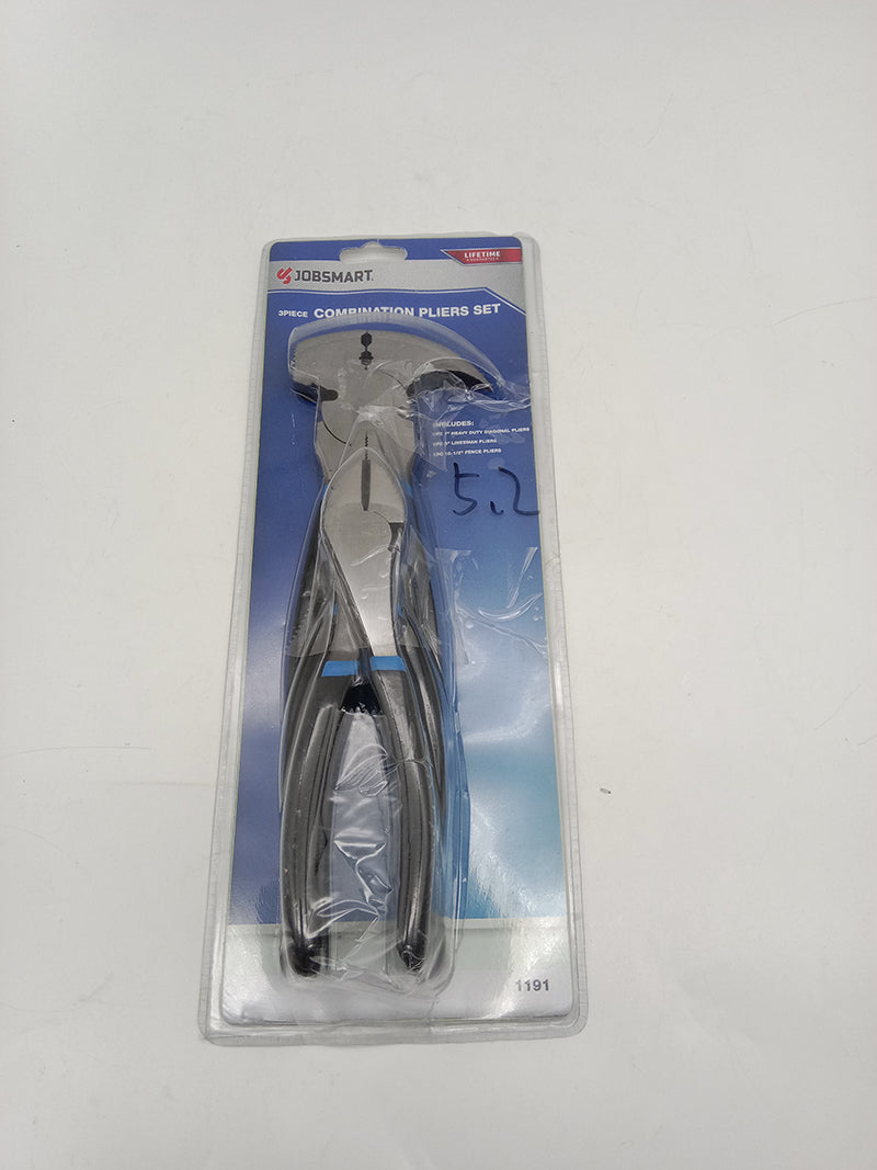3-Piece Combination Pliers Set 7" 8" 10.5" Heavy Duty T1005
