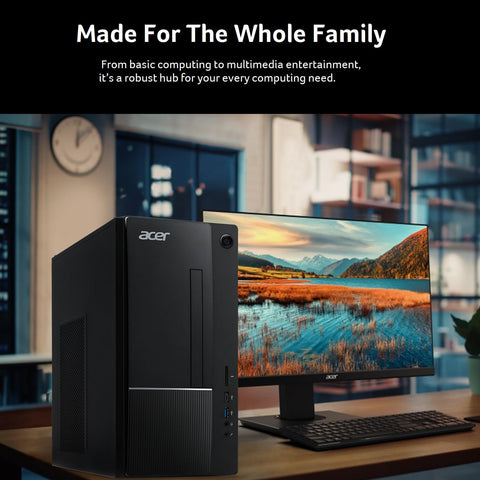 Acer Aspire TC - 1770 - UR11 Desktop | 13th Gen Intel Core i5 - 13400 10 - Core Processor | 8GB 3200MHz DDR4 | 512GB M.2 2280 PCIe Gen 4 SSD | SD Card Reader | Intel Wi - Fi 6E AX211 | Windows 11 Home,Black - with | Sold by Uncle Wiener's Wholesale