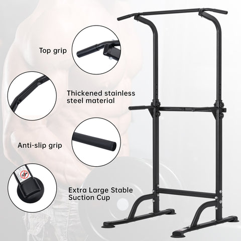 Adjustable Power Tower Pull - Up Dip Station – 10 - Level Height, 330 lb Load, Multi - Function Workout Equipment – AMEPT99 - with | Sold by Uncle Wiener's Wholesale