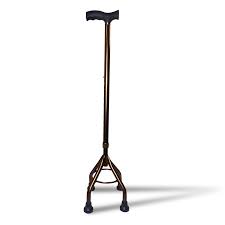 Adjustable Quad Cane – Lightweight Aluminum Walking Aid for Stability & Support | SKU: 285351 - with | Sold by Uncle Wiener's Wholesale