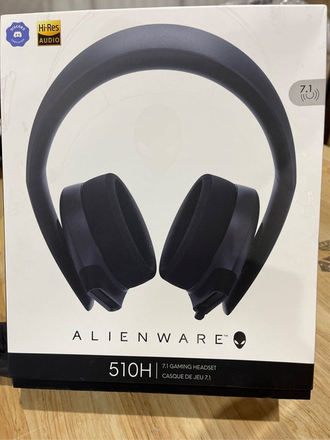 Alienware 7.1 PC Gaming Headset AW510H - Light: 50mm Hi - Res Drivers - Noise Cancelling Mic - Multi Platform Compatible(PS4,Xbox One,Switch) via 3.5mm Jack, Black - with | Sold by Uncle Wiener's Wholesale