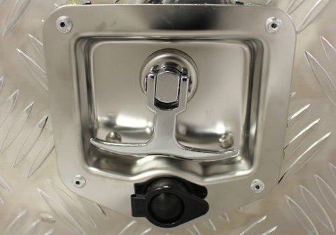 “Diamond plate aluminum underbody truck tool box with dual locks”
• “Weatherproof underbody truck tool storage box mounted under trailer”