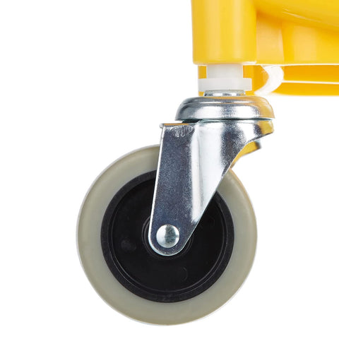 Amazon Basics Side Press Wringer Combo Commercial Floor Cleaning Rectangular Mop Bucket on Wheels, 35 - Quart, Yellow - with | Sold by Uncle Wiener's Wholesale