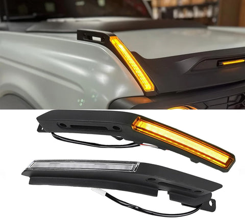Amber Trail Hood Turn Signal Light for Ford Bronco 2021 - 2024 - LED Aluminum Alloy Replacement Handle Light Accessory for 2/4 - Door Models - with | Sold by Uncle Wiener's Wholesale