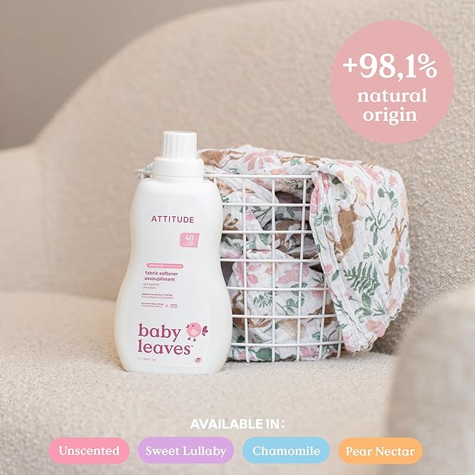 ATTITUDE Baby Fabric Softener Liquid 1L Plant and Mineral Based - with | Sold by Uncle Wiener's Wholesale