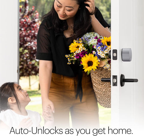 August Home, Silver Wi - Fi Connected Smart Keyless Entry Door Lock, Electronic Door Lock Fits Your Existing Deadbolt in Minutes, AUG - SL05 - M01 - S01 - with Silver | Sold by Uncle Wiener's Wholesale