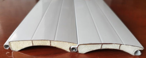 Automatic Aluminum Insulated Rolling Doors – Remote Control, PU Foam Filled Multiple Sizes Available - with 8' x 8' | Sold by Uncle Wiener's Wholesale