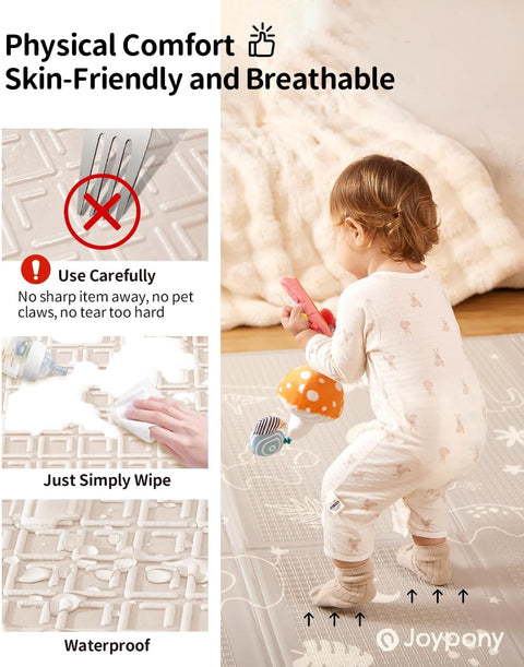 Baby Play Mat Forest, 71x79 Inch Foldable Play Mats for Babies and Toddlers,Waterproof & Anti - Slip Portable Baby Floor Mat for Tummy Time,Baby Mat for Floor with Travel Bag (Forest - 71x79x0.4 IN) - with | Sold by Uncle Wiener's Wholesale