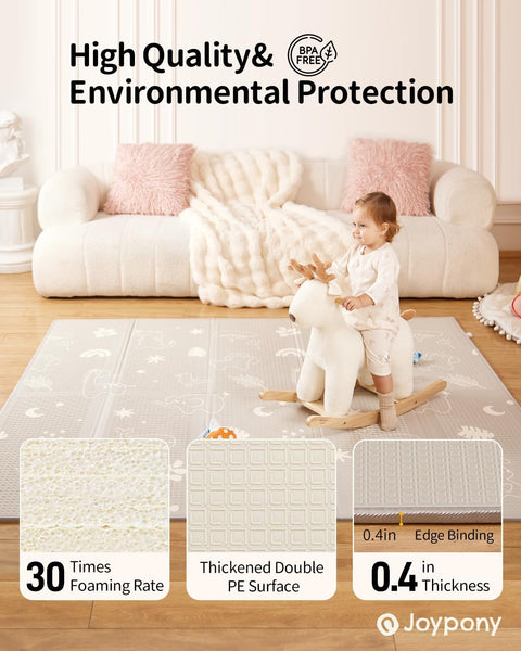 Baby Play Mat Forest, 71x79 Inch Foldable Play Mats for Babies and Toddlers,Waterproof & Anti - Slip Portable Baby Floor Mat for Tummy Time,Baby Mat for Floor with Travel Bag (Forest - 71x79x0.4 IN) - with | Sold by Uncle Wiener's Wholesale