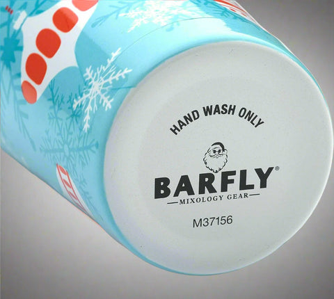 Barfly Holiday Ornaments Cocktail Shaker Tin Set - with Holiday Ornaments | Sold by Uncle Wiener's Wholesale