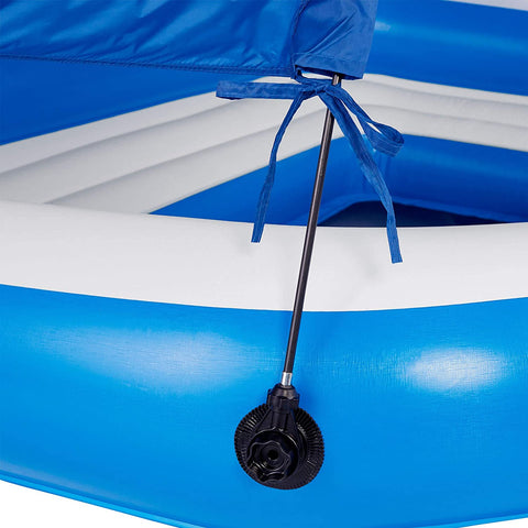 Bestway Inflatable Island Lounger โ 5 - Seat Floating Raft with Shade, Cup Holders & Cooler โ 43105 - with | Sold by Uncle Wiener's Wholesale