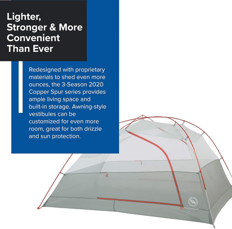 Big Agnes Copper Spur HV UL - UltralightBackpacking Tent - with 3 Person | Sold by Uncle Wiener's Wholesale
