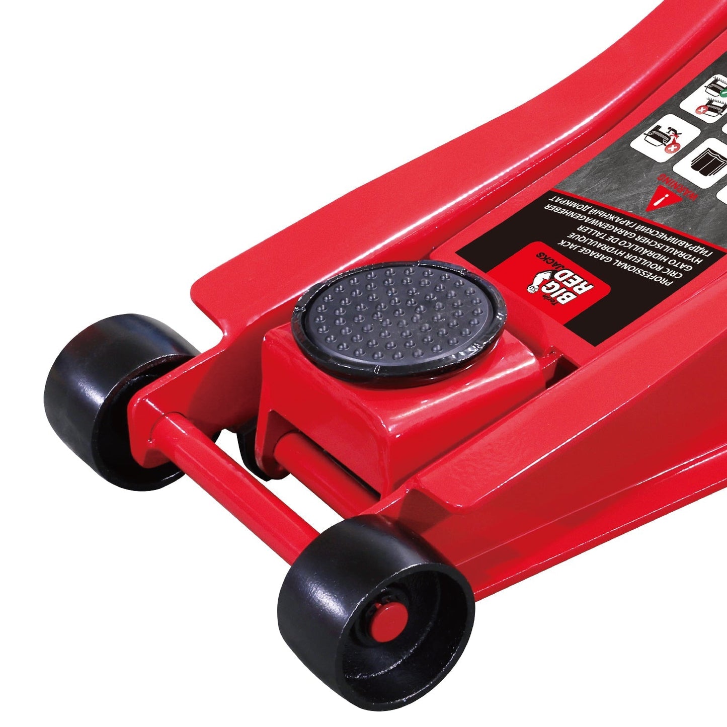 Big Red 4 - Ton Hydraulic Floor Jack – 8,000 lb Capacity, Dual Piston, 19 - 7/8" Max Lift | T84009 - with | Sold by Uncle Wiener's Wholesale