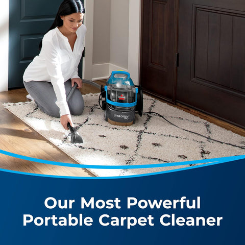 Bissell Little Green Pro Portable Carpet & Upholstery Cleaner and Car/Auto Detailer with Deep Stain Tool, 3" Tough Stain Tool, Plus Two 8 oz. Trial - Size Formulas, 3194 - with Black/Blue | Sold by Uncle Wiener's Wholesale