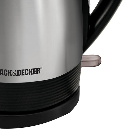 BLACK+DECKER Electric Kettle, Brushed Stainless Steel Tea Kettle, KE1518SD, Silver - with | Sold by Uncle Wiener's Wholesale