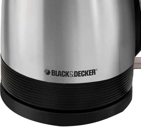 BLACK+DECKER Electric Kettle, Brushed Stainless Steel Tea Kettle, KE1518SD, Silver - with | Sold by Uncle Wiener's Wholesale