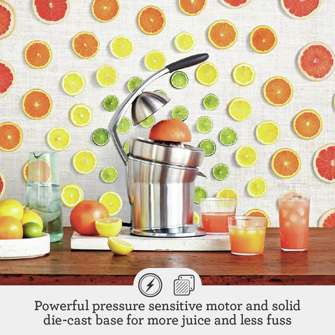 Breville the Citrus Press Pro Orange Juicer, 800CPBSS1BCA1, Brushed Stainless Steel,used - with | Sold by Uncle Wiener's Wholesale